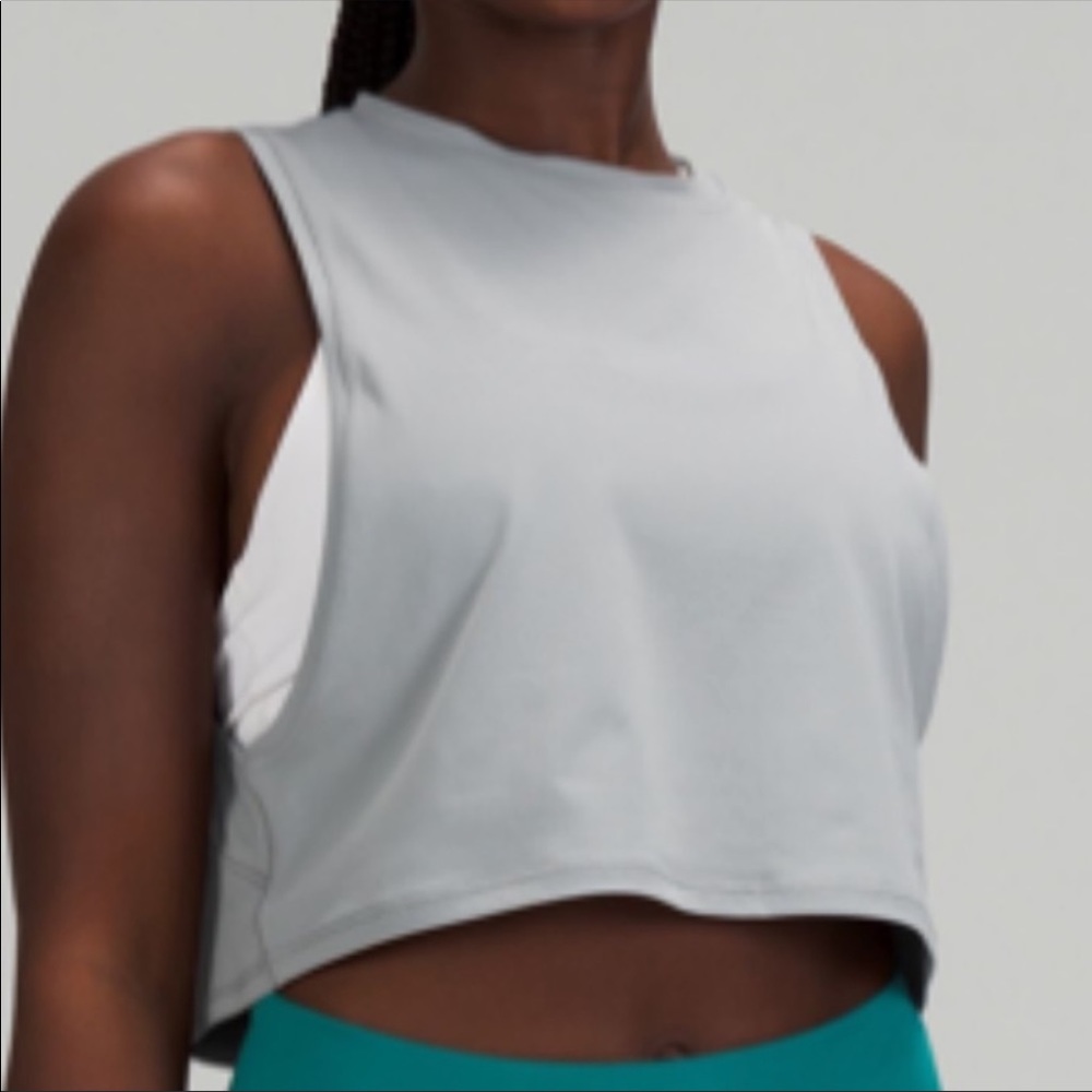 Lulu lemon muscle love crop tank size 0 worn once